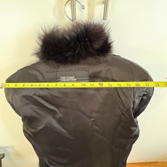 Vintage Real Black Fox Fur Jacket | The Evans Collection | Luxury Full Pelt Coat - Picture 11 of 16